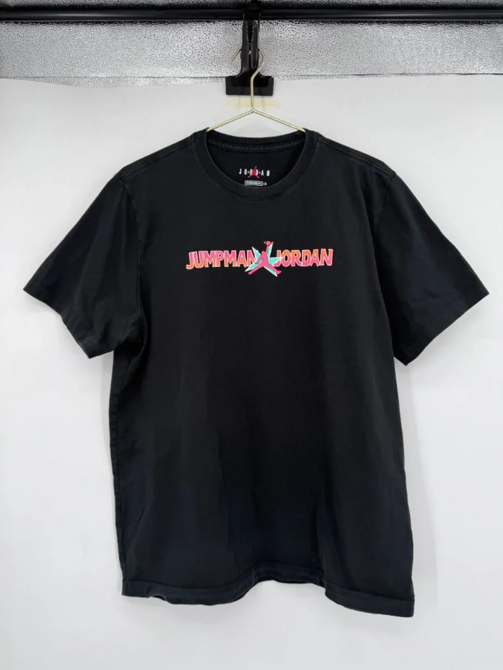 Jordan Jumpman Men's XL Graphic T-Shirt Black Short Sleeve Cotton Crew Neck